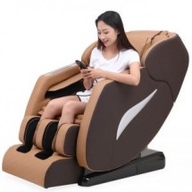 Ghế massage toàn thân 3D model Ks-818 màu nâu - vàng