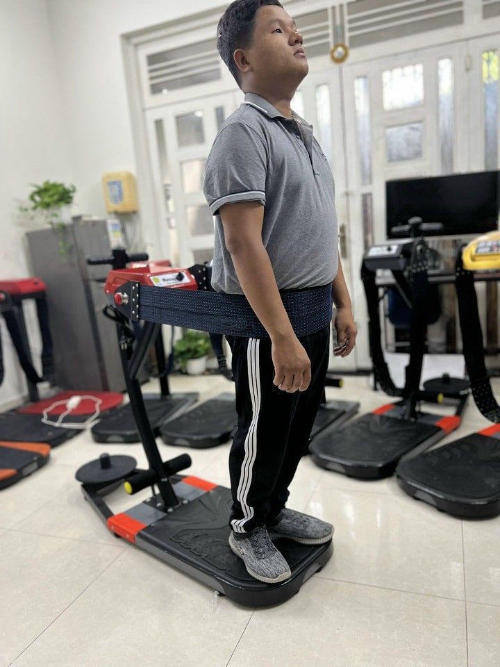 máy massage bụng đứng mx150