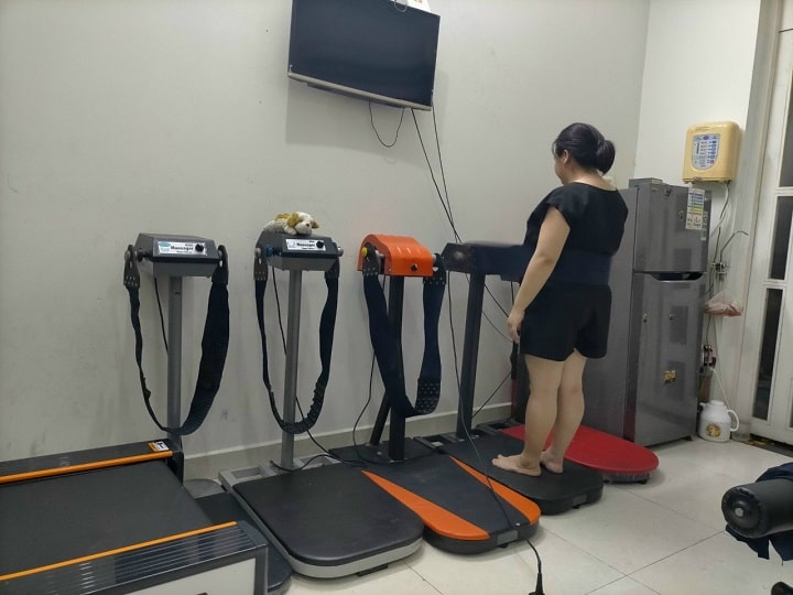 Máy massage bụng đứng